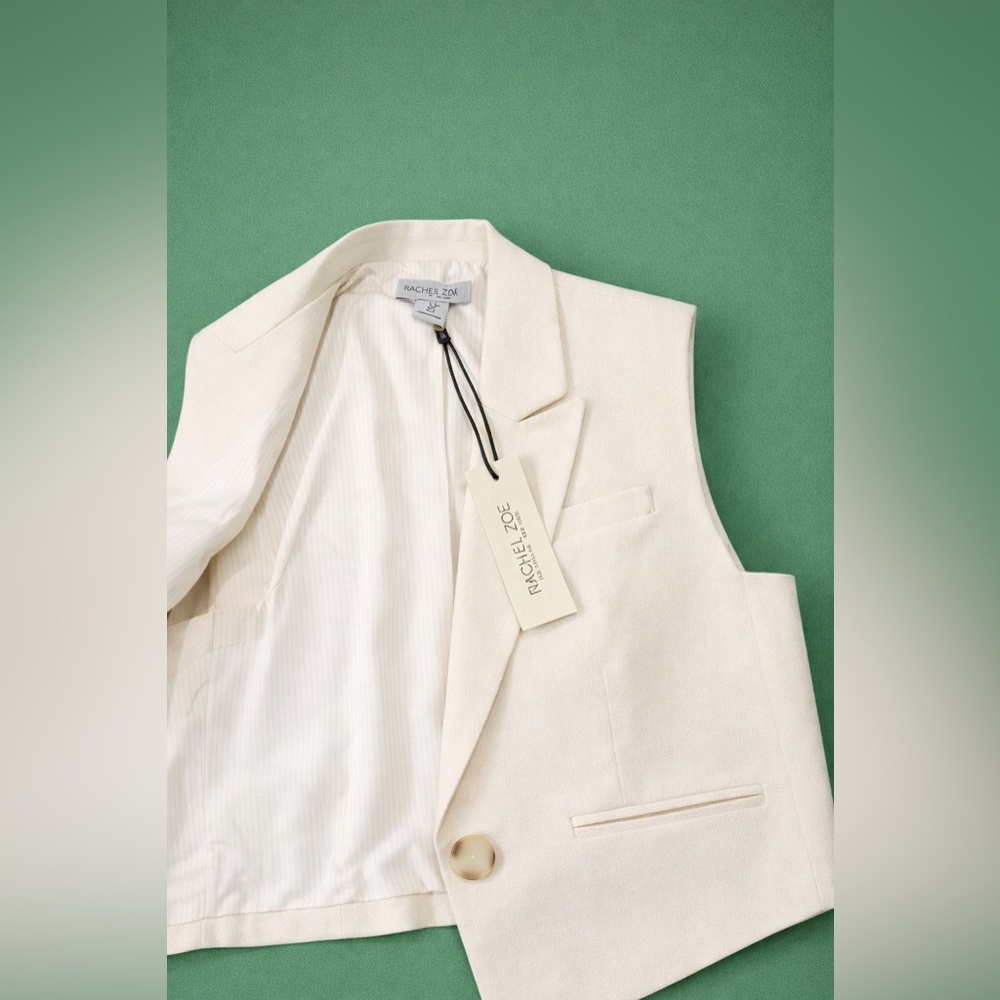 Rachel Zoe Sleeveless Blazer Set. Size S. New with tag. - Picture 2 of 11